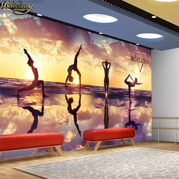 beibehang Vlastné Fitness gym yoga studio Foto Tapety 3D Maľby v pozadí TELEVÍZOR Pozadie Stenu Decor 3D Luxus nástenná maľba na Stenu Papier