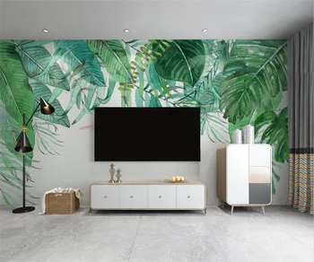 beibehang Vlastné nové, moderné dažďového pralesa rastlín banán leaf idylické tapetu pozadia abstraktných de porovnanie papier peint