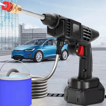 Bezdrôtové umývanie auta stroj domov auto prenosné vysokotlakové umývanie auta zbraň vody pod tlakom čistiaci štetec