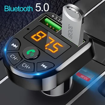 Bluetooth 5.0 MP3 Prehrávač handsfree Prenosné 1pcs Príslušenstvo Audio Prijímač Auto DC12V-24V Odolné Rýchle Nabíjačky