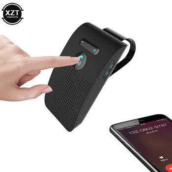 Bluetooth-kompatibilné Handsfree Reproduktor do Auta Clonu Klip Bezdrôtový Prijímač Hlasný Odposluch Prehrávač Hudby Duálny Mikrofón