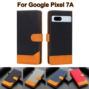 Business Telefón Prípadoch Pre Google Pixel 7A Prípade Luxusné PU Kožené Peňaženky Karty Držiteľa Flip Cover Pre Google Pixel7A 7 Funda Coque
