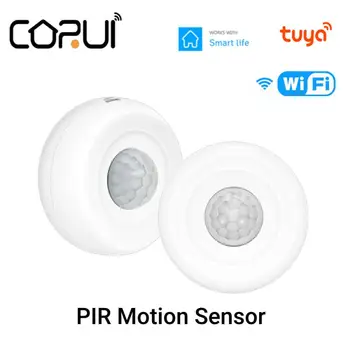 CORUI Tuya Smart WIFI PIR Snímač Pohybu Domov Infračervený Pasívny Detektor Inteligentný Život na Diaľkové Ovládanie Bezpečnosti proti Vlámaniu, Senzor