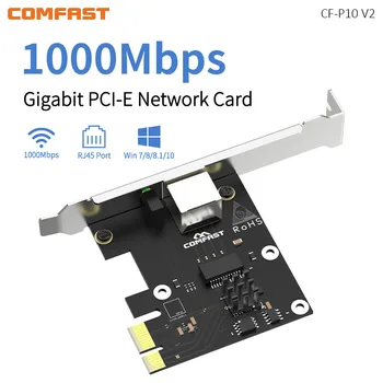 Desktop PCI-E Gigabit Wireless Adaptér Jednotka Zadarmo 1000Mbps RJ45 Port RTL8111F Vysokej Rýchlosti Gaming Network Karta pre WinXP/8/10/11