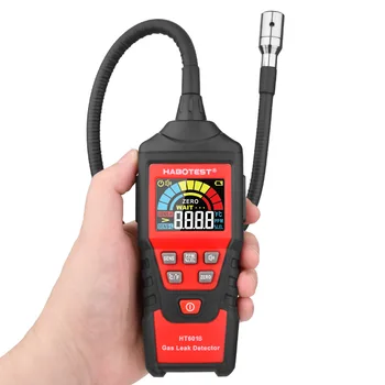 Detektor Úniku plynu Gas Analyzer PPM Meter Horľavý Horľavý Zemný Tester LCD Bargraph Displej