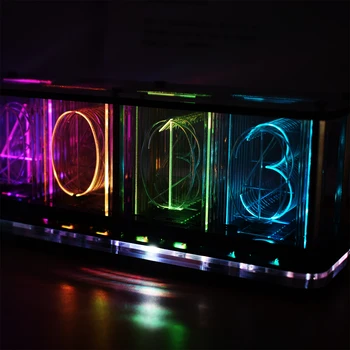 Digitálny LED Budík Auta Font Displej Elektronické Hodiny Väčšinu Hudby Spektrum Displej Hodiny Modul Multifunkčné DIY Hodiny