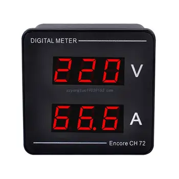 Digitálny Voltmeter Ammeter Embedded Zariadenia Napätie Prúd Panel Meter Test