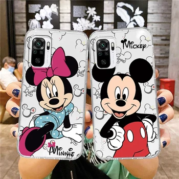 Disney Mickey Mouse, Minnie Transparentné Telefón puzdro Pre Xiao Redmi Poznámka 12 11E 11S 11 11T 10 10 9 9T 9S 8 8T Pro Plus 5G