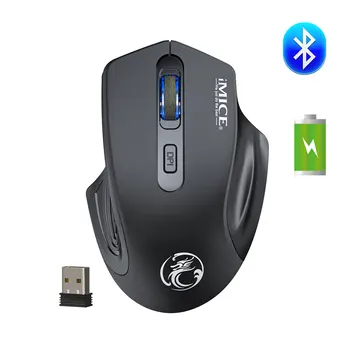 Dobíjacia Bezdrôtová Myš Počítač, Bluetooth, Tichá Myš Ergonomický PC Gamer Myši Pre MacBook Notebooku USB Gaming Mouse