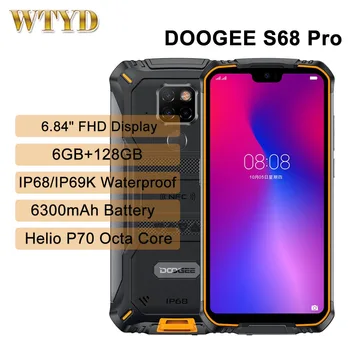 DOOGEE S68 Pro Vodotesný IP68 Robustný Mobilný Telefón 5.84