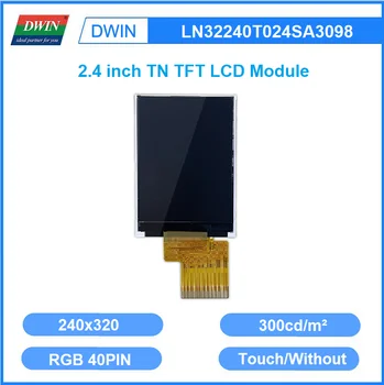 DWIN 2,4 Palca 240x320 RGB Rozhranie ILI9341 Ovládač IC 300nit TN TFT LCD Kapacitný Displej S Odolným Dotykovým LN32240T024SA309