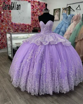 Elegantné Vestidos De 15 Años Quinceanera Šaty 2023 Sequin Lištovanie Mexickej Dievčatá Sweet 16 Narodeniny Prom Šaty