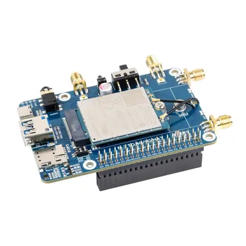EM06-E LTE Cat-6 KLOBÚK pre Raspberry Pi, Dual Antény LTE-Viacerých Regiónoch Multi Kapela, GNSS