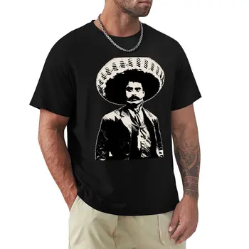 Emiliano Zapata - bichrome čierna / krémová-biele Tričko vtipné tričko grafické t košele pánske oblečenie