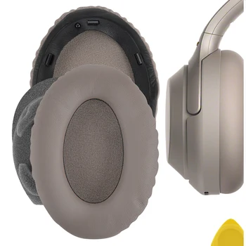 Geekria mušle slúchadiel Sony WH 1000XM3 Headset Náhradné Slúchadlá Bielkovín Kožené Ušné Vankúšiky Kryt Vankúše Pamäťovej Peny Earmuff