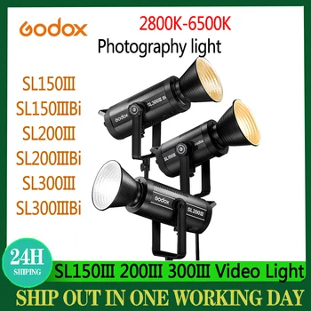 Godox SL300III 2800K-6500K LED Video Svetlo APP Riadenie 300W Bowens Namontovať Denné svetlo Lampy Pre Video Fotografovanie Studio Live Stream