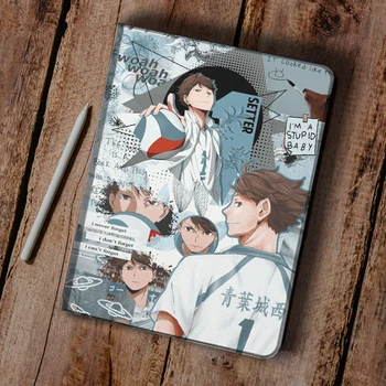 Haikyuu!! Anime Oikawa Tooru puzdro Pre iPad 10.2 7. 8. Leteckej 2 3 Mini 2 3 5 Prípade Luxusné Silikónové Pre iPad Vzduchu 4 iPad Pro11 Prípade