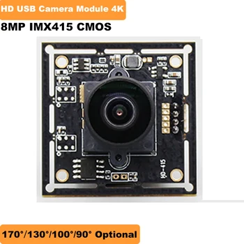 HD 4K USB Webkamery 8-MEGAPIXELOVÝ CMOS IMX415 100 130 170 Stupňov Široký Uhol USB 2.0 Modul Kamery Vysokej Rýchlosti 30 snímok za sekundu 3840*2160 formáte mjpeg YUV