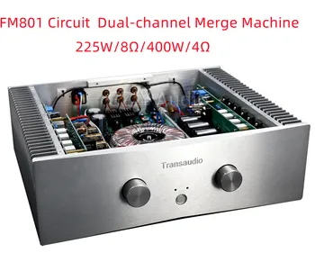 High-End FM801 Okruhu Horúčka-stupeň Dual-channel Zlúčiť Stroj, 2N3440/5416/5200/225W/8Ω/400W/4Ω,Nádherný Hlas