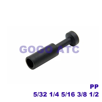 High-end pneumatické quick-release konektor rúry plug PP 1/4 3/8 1/2 5/32 5/16 tracheálne plastová zátka rýchly konektor