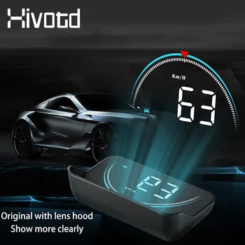 Hivotd 2020 Head Up Display OBD2 Auto HUD Zrkadlo Displej Počítača Auto Rýchlosť Spotreba Paliva Projektor Auto Interiérové Doplnky