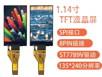 IPS 1.14 palcový 8PIN SPI HD TFT LCD Displej Farebný Displej ST7789 Jednotky IC 135(RGB)*240