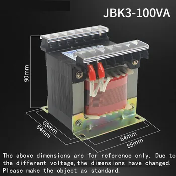 JBK3-100VA Stroj Nástroj Kontroly Transformer 220V380V 6.3V24V110V220V