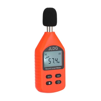 JD-105 Digitálneho Šumu Detektora Mini Ľahký Vysokú Presnosť Decibel Monitorovacie Zariadenie Zvukomer s LCD Podsvietenie