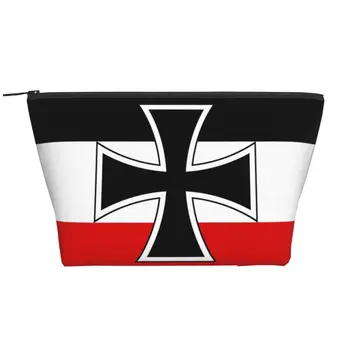 Kawaii Vlajky Nemeckej Ríše Cestovné Toaletná Taška Námorná Vlajka Vlasteneckej Kozmetické Make-Up Organizátor Krásy Skladovanie Dopp Auta