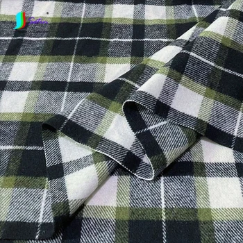 Kvalitné DIY Jeseň a v Zime Teplý Kabát Sukne Materiál Čierna A Biela Zelená Mriežky Prúžok Textílie S1615L