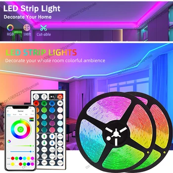 LED Pás Svetla LED TV Podsvietenie Bluetooth Ice Svetlá pre Farebné LED 5050 RGB Pásky Miestnosti Dekorácie 1m 2m 3m 4m 5m 30 m dc svetlo LED
