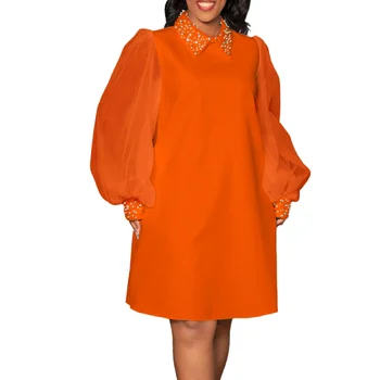 Letné Nových Afrických Šaty Pre Ženy Vetement Femme Dashiki Žlté Tričko, Šaty Afrike Oblečenie Dashiki Ankara Šaty Dámske 2023