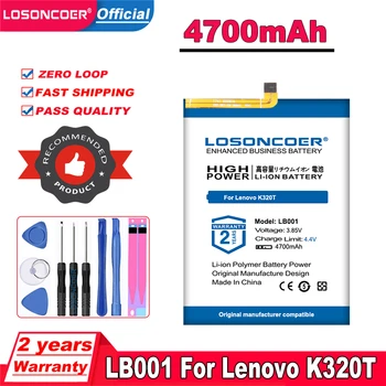 LOSONCOER 4700mAh LB001 Batérie Pre Lenovo K320T Smartphone Batériu, + bezplatné nástroje