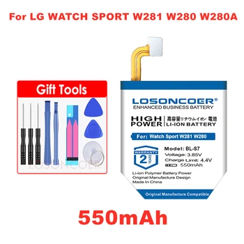 LOSONCOER 550mAh BL-S7 Batéria Pre LG Hodinky Šport W281 W280 W280A (AT&T) Smart hodinky Batérie