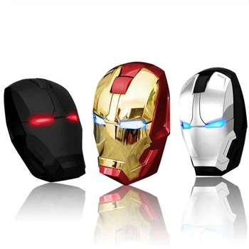 Marvel Iron Man Bezdrôtová Herná Myš s LED Svetlo a Tichý Funkcia 2.4 G Prijímača Myš pre Notebook PC Office