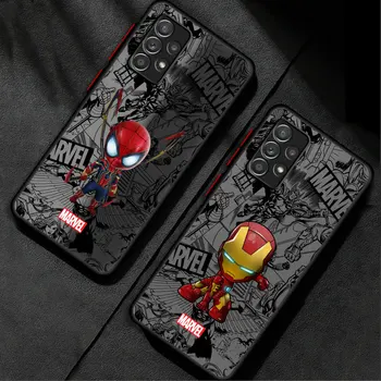 Marvel Spiderman Groot obal pre Samsung Galaxy A21s A71 4G A11 A51 A50 A50s A70 A70s A31 A41 71 Matný Capa Mäkké Pokrytie