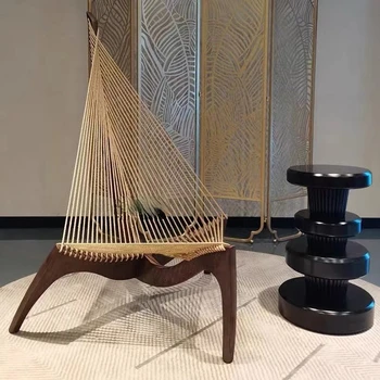 Masívneho dreva plachtenie stoličky, dizajnový harfu, stoličky, umeleckú tvorivosť, spálňa kresle
