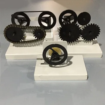 Mechanický prenos modelu vrátane ozubené kolesá, pásy, ozubené koleso a červ prevodovka, trecie kolesá, vybavenie na vyučovanie