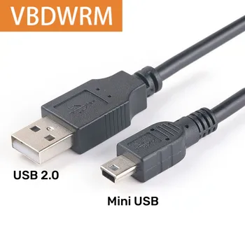 Mini USB Kábel Samec na USB 2.0 Mini USB Muž Prenos Údajov Kábel Rýchle Nabíjanie Rýchlosť pre MP3, MP4 prehrávač, Digitálny Fotoaparát, GPS