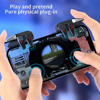 Mobilný Telefón Herné Spúšť G21 pre PUBG Herný ovládač Gamepad Ovládač Cieľom Streľba L1 R1 Zliatiny Tlačidlo pre IPhone Android