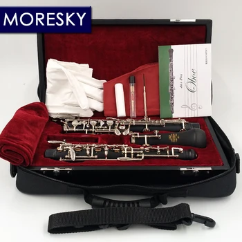 MORESKY Profesionálne Tlačidlo C Oboe Semi-automatické Štýl Cupronickel nickelplate MORESKY Oboe S01