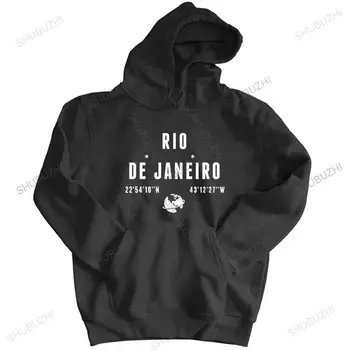 muž módne kapucňou na zips, čierna Rio De Janeiro hoodie Komické mužov kabát s kapucňou Oblečenie hoody mužov pulóver unisex mikina bunda