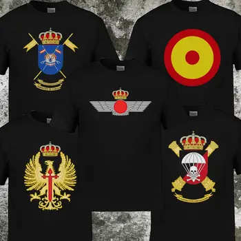 Móda Hot Predaj Španielska Armáda Vojenské Logo, Španielsky Air Force T-Shirt Lete Mužov Bavlna Krátky Rukáv T Shirt Harajuku