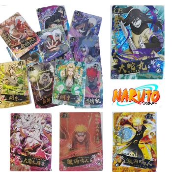 NARUTO z tlače CP karty Uzumaki Naruto Jiraiya Orochimaru Gaara Ootutuki Kaguya Anime Obrázok Hry Zbierky Karty hračka darček