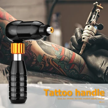 Nastaviteľné Rotačné Pero Motor Hybridný Tetovanie Stroj Tichý L-shaped Tetovanie Zbraň