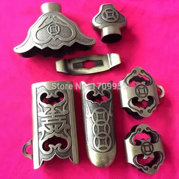 Nastaviť Tai Chi Meče DIY Kirsite Montáž Vyrezávané Staroveké Mince Vzor Pre Čínske Tai Ji/WuShu Jian Meč Ručné Príslušenstvo