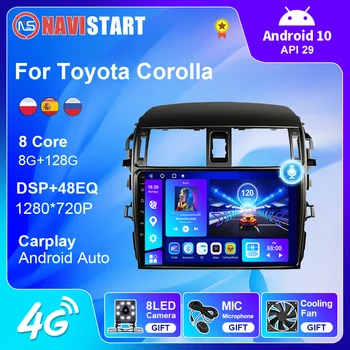 NAVISTART autorádia Pre Toyota Corolla 2008-2012 Android Smart Gps Navigátor Autostereo Navigáciu Multimediálny Prehrávač 2din Stereo