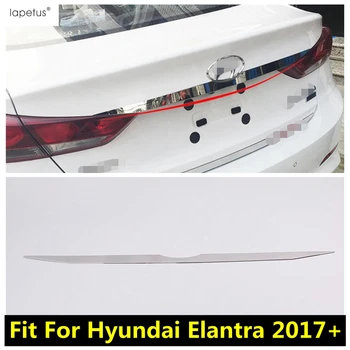 Nehrdzavejúca Oceľ Príslušenstvo Vhodné Na Hyundai Elantra 2017 - 2019 Zadný Kufor, Zadné Dvere Zadné Dvere Kryt Boot Výbava Okraj Lišty Pásu
