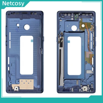 Netcosy Stredný Rám Rám Polovice Doska Podvozku Bývanie Kryt S Bočným Tlačidlom Pre Samsung Galaxy Note 8 Note8 N950