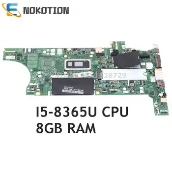 NOKOTION pre Lenovo ThinkPad T490 T590 Notebook Doske 01YT397 01YT395 5B20W29464 I5-8365U CPU 8G RAM UAM NM-B901